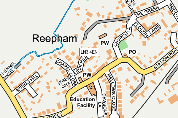 LN3 4EN map - OS OpenMap – Local (Ordnance Survey)