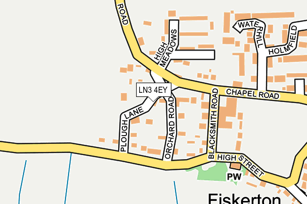 LN3 4EY map - OS OpenMap – Local (Ordnance Survey)