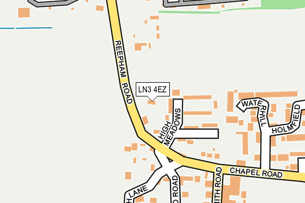 LN3 4EZ map - OS OpenMap – Local (Ordnance Survey)