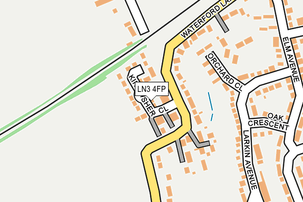 LN3 4FP map - OS OpenMap – Local (Ordnance Survey)
