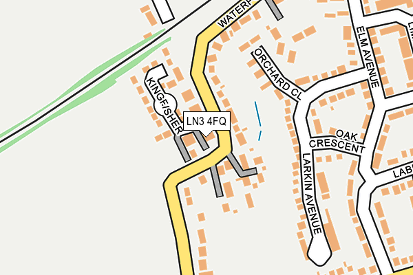 LN3 4FQ map - OS OpenMap – Local (Ordnance Survey)