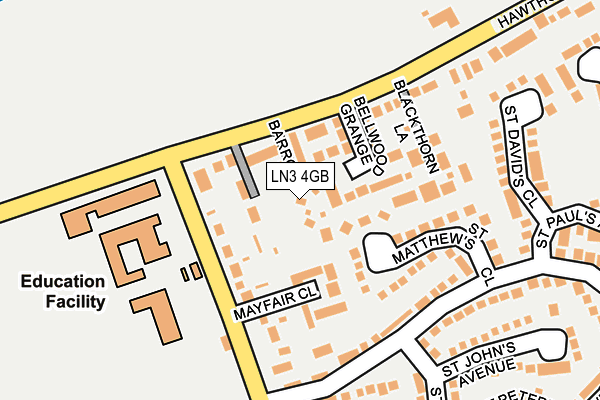 LN3 4GB map - OS OpenMap – Local (Ordnance Survey)