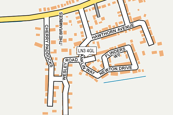 LN3 4GL map - OS OpenMap – Local (Ordnance Survey)