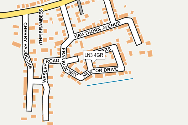 LN3 4GR map - OS OpenMap – Local (Ordnance Survey)