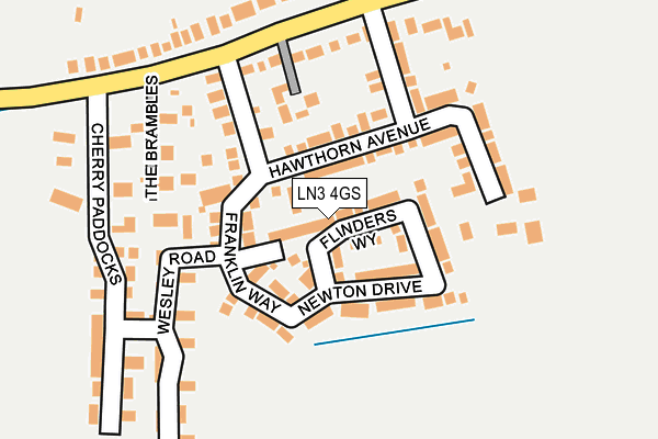 LN3 4GS map - OS OpenMap – Local (Ordnance Survey)