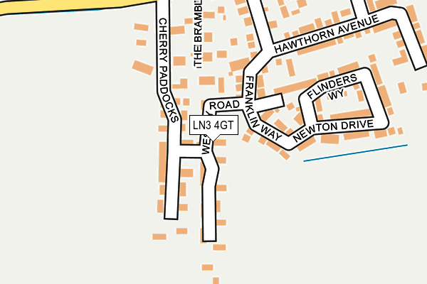 LN3 4GT map - OS OpenMap – Local (Ordnance Survey)