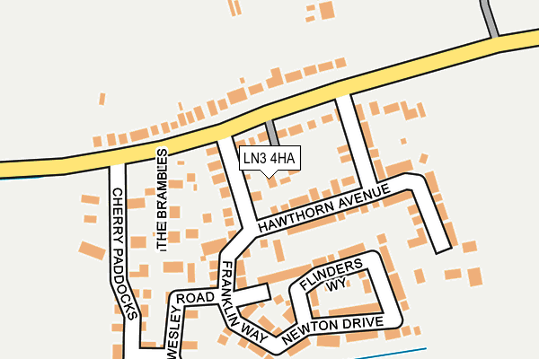 LN3 4HA map - OS OpenMap – Local (Ordnance Survey)