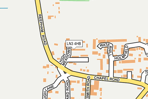 LN3 4HB map - OS OpenMap – Local (Ordnance Survey)