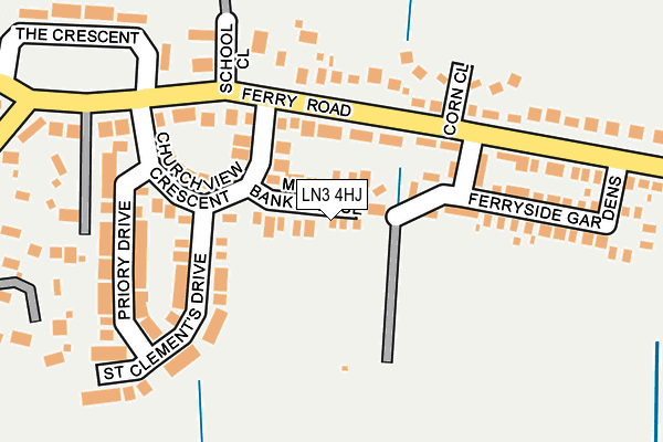 LN3 4HJ map - OS OpenMap – Local (Ordnance Survey)