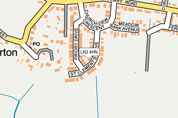 LN3 4HN map - OS OpenMap – Local (Ordnance Survey)