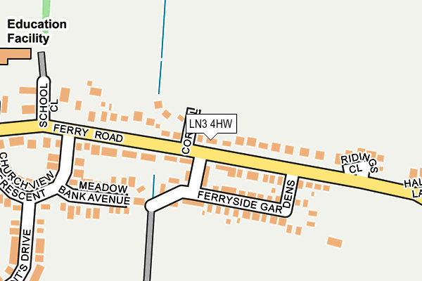 LN3 4HW map - OS OpenMap – Local (Ordnance Survey)