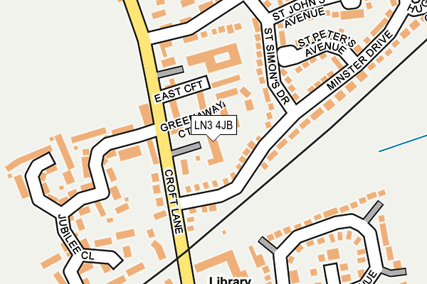LN3 4JB map - OS OpenMap – Local (Ordnance Survey)