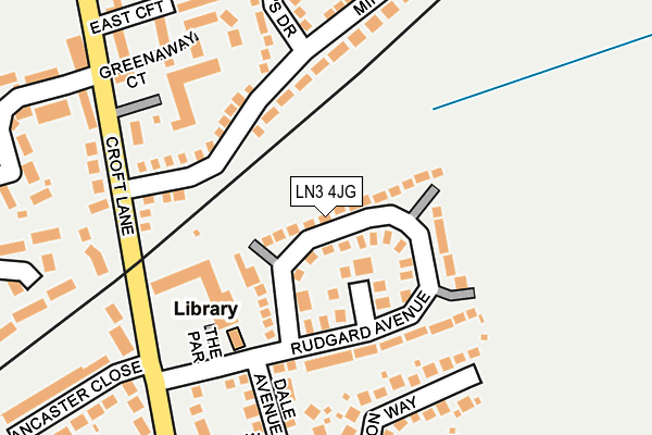 LN3 4JG map - OS OpenMap – Local (Ordnance Survey)