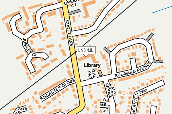 LN3 4JL map - OS OpenMap – Local (Ordnance Survey)