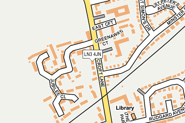 LN3 4JN map - OS OpenMap – Local (Ordnance Survey)