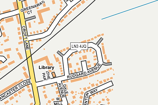 LN3 4JQ map - OS OpenMap – Local (Ordnance Survey)