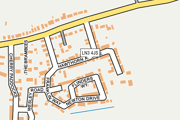 LN3 4JS map - OS OpenMap – Local (Ordnance Survey)