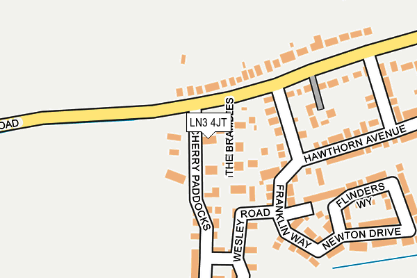 LN3 4JT map - OS OpenMap – Local (Ordnance Survey)