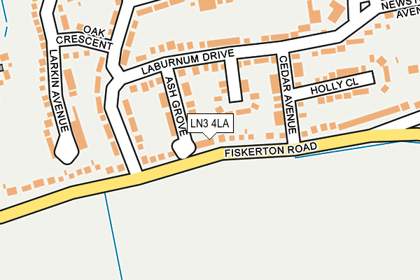 LN3 4LA map - OS OpenMap – Local (Ordnance Survey)