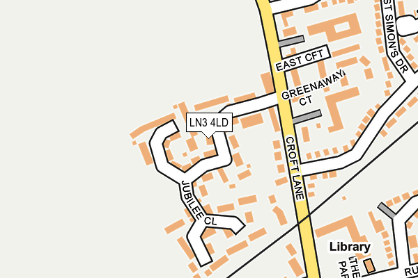 LN3 4LD map - OS OpenMap – Local (Ordnance Survey)