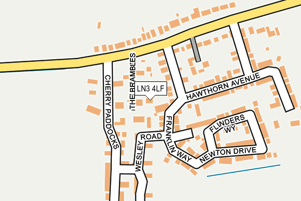 LN3 4LF map - OS OpenMap – Local (Ordnance Survey)