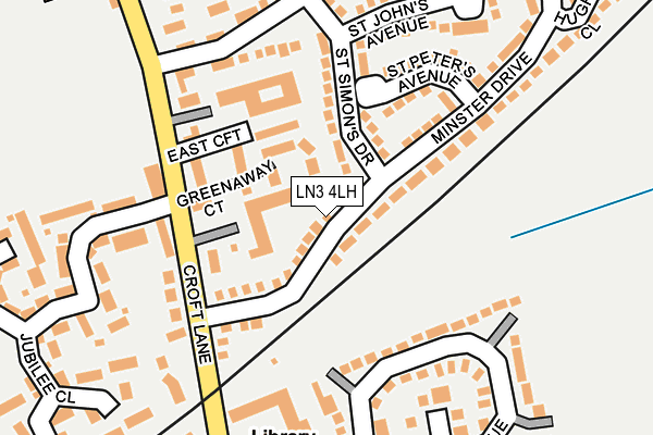 LN3 4LH map - OS OpenMap – Local (Ordnance Survey)