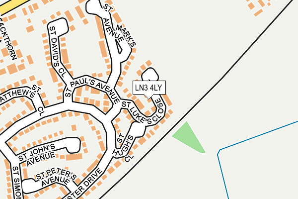 LN3 4LY map - OS OpenMap – Local (Ordnance Survey)