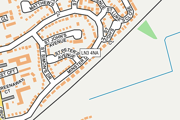 LN3 4NA map - OS OpenMap – Local (Ordnance Survey)