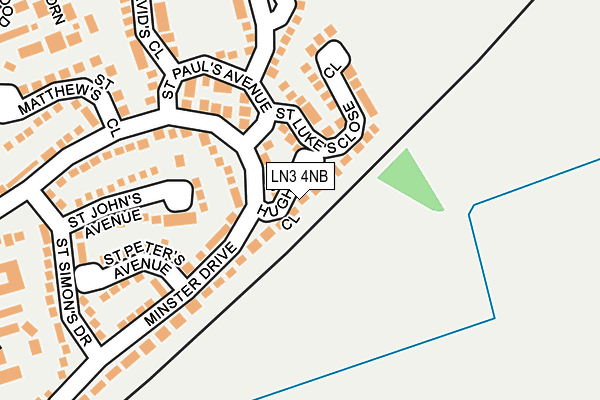 LN3 4NB map - OS OpenMap – Local (Ordnance Survey)