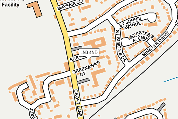 LN3 4ND map - OS OpenMap – Local (Ordnance Survey)