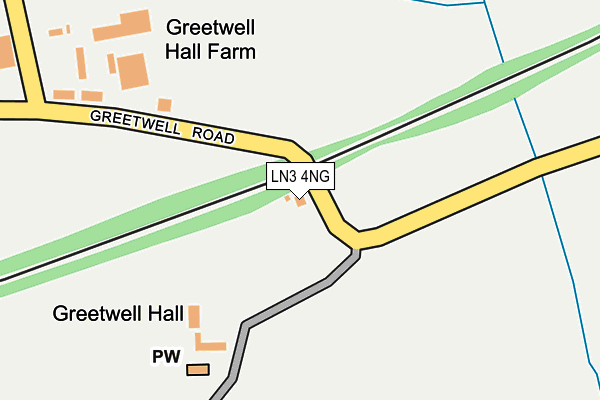 LN3 4NG map - OS OpenMap – Local (Ordnance Survey)