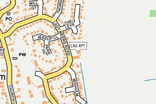 LN3 4PT map - OS OpenMap – Local (Ordnance Survey)