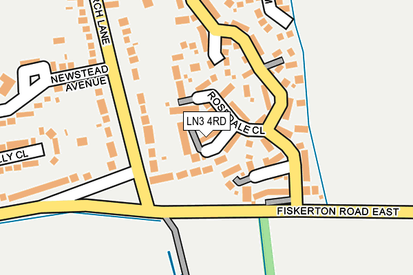 LN3 4RD map - OS OpenMap – Local (Ordnance Survey)