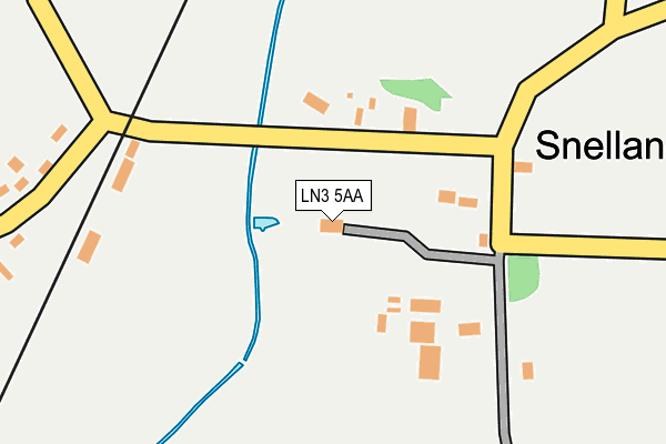 LN3 5AA map - OS OpenMap – Local (Ordnance Survey)