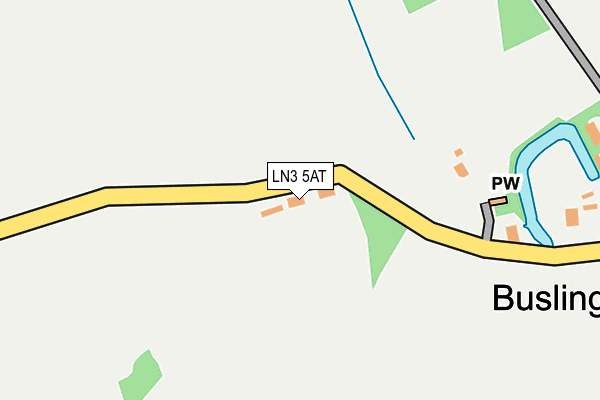 LN3 5AT map - OS OpenMap – Local (Ordnance Survey)