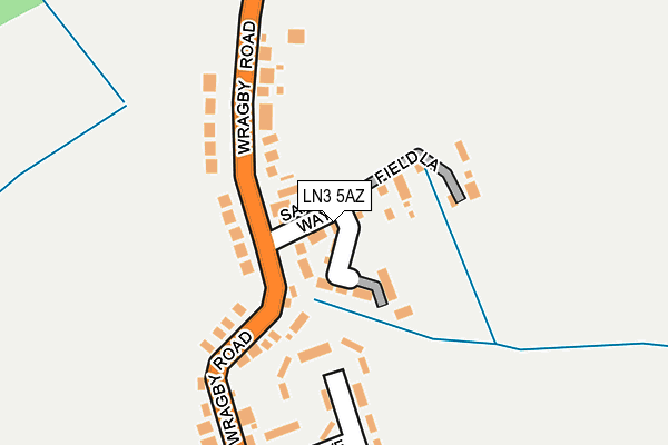 LN3 5AZ map - OS OpenMap – Local (Ordnance Survey)
