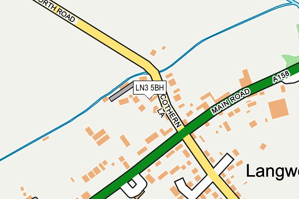 LN3 5BH map - OS OpenMap – Local (Ordnance Survey)
