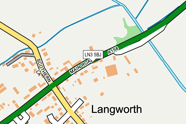 Map of THE GEORGE LANGWORTH LTD at local scale