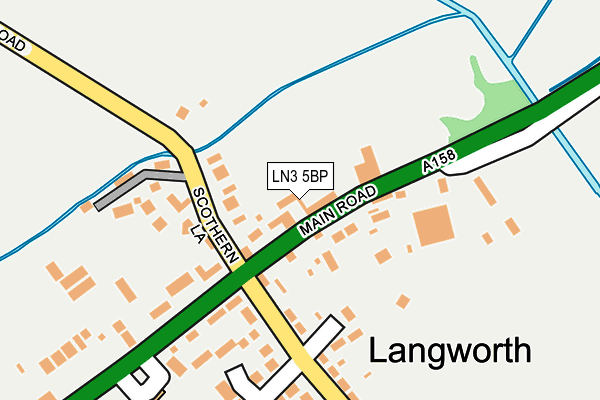 LN3 5BP map - OS OpenMap – Local (Ordnance Survey)
