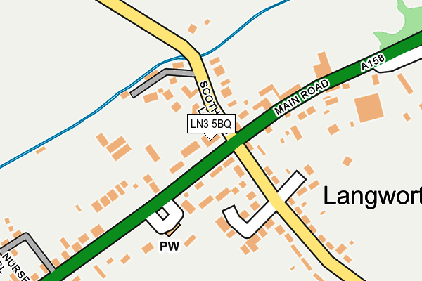 LN3 5BQ map - OS OpenMap – Local (Ordnance Survey)