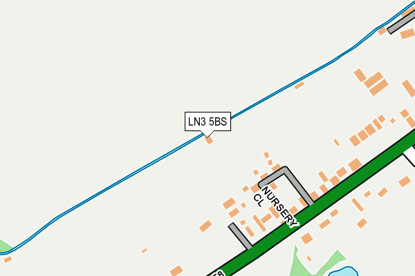 LN3 5BS map - OS OpenMap – Local (Ordnance Survey)