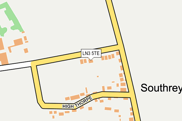 LN3 5TE map - OS OpenMap – Local (Ordnance Survey)