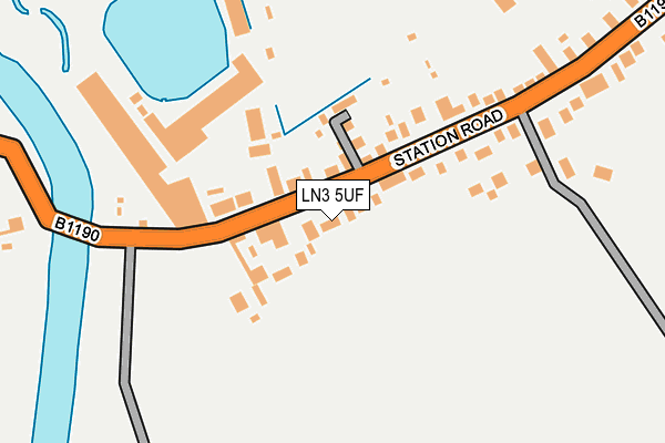 LN3 5UF map - OS OpenMap – Local (Ordnance Survey)