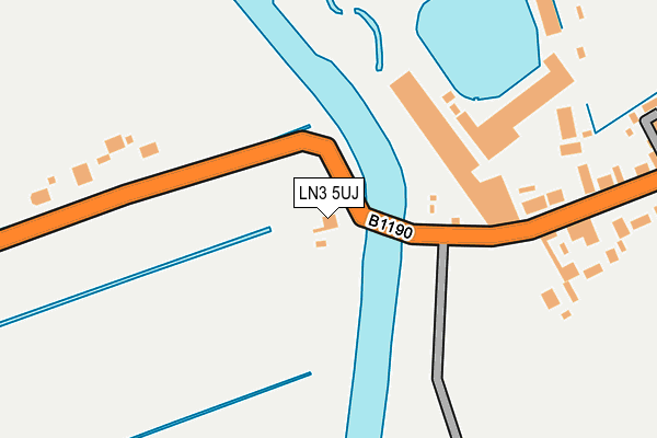 LN3 5UJ map - OS OpenMap – Local (Ordnance Survey)