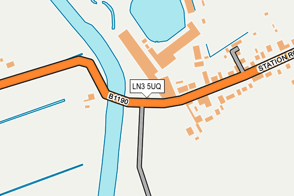 LN3 5UQ map - OS OpenMap – Local (Ordnance Survey)