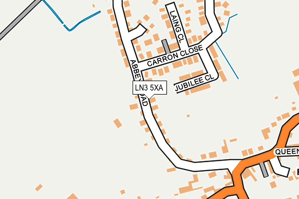LN3 5XA map - OS OpenMap – Local (Ordnance Survey)