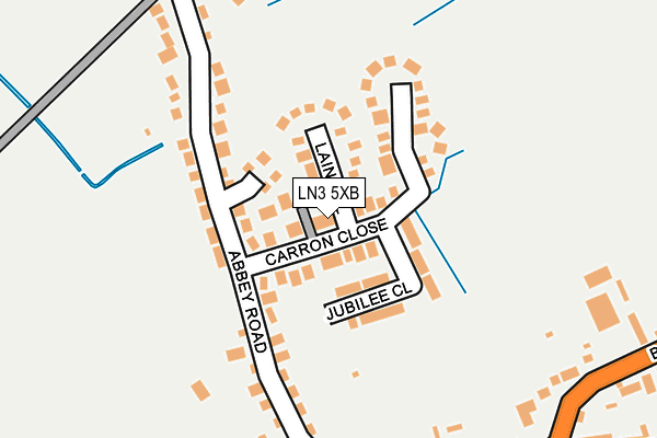 LN3 5XB map - OS OpenMap – Local (Ordnance Survey)