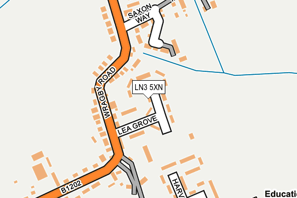 LN3 5XN map - OS OpenMap – Local (Ordnance Survey)