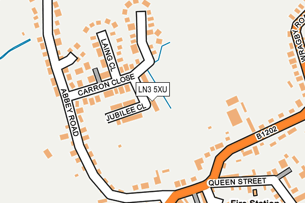 LN3 5XU map - OS OpenMap – Local (Ordnance Survey)