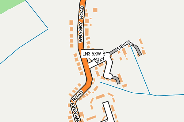 LN3 5XW map - OS OpenMap – Local (Ordnance Survey)